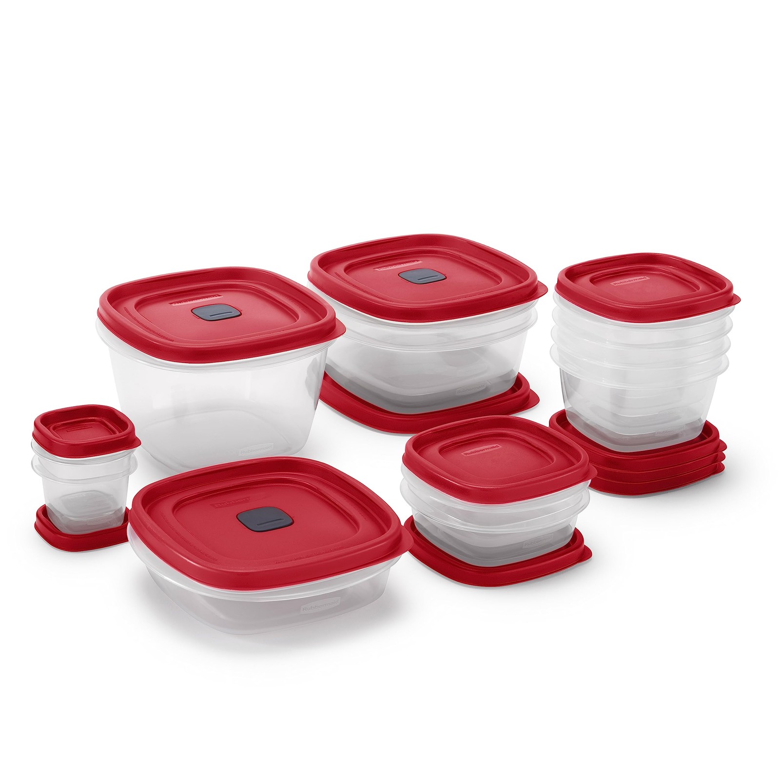 Rubbermaid Assorted Food Storage Container Set 24 Count Pack Kitchen Storage