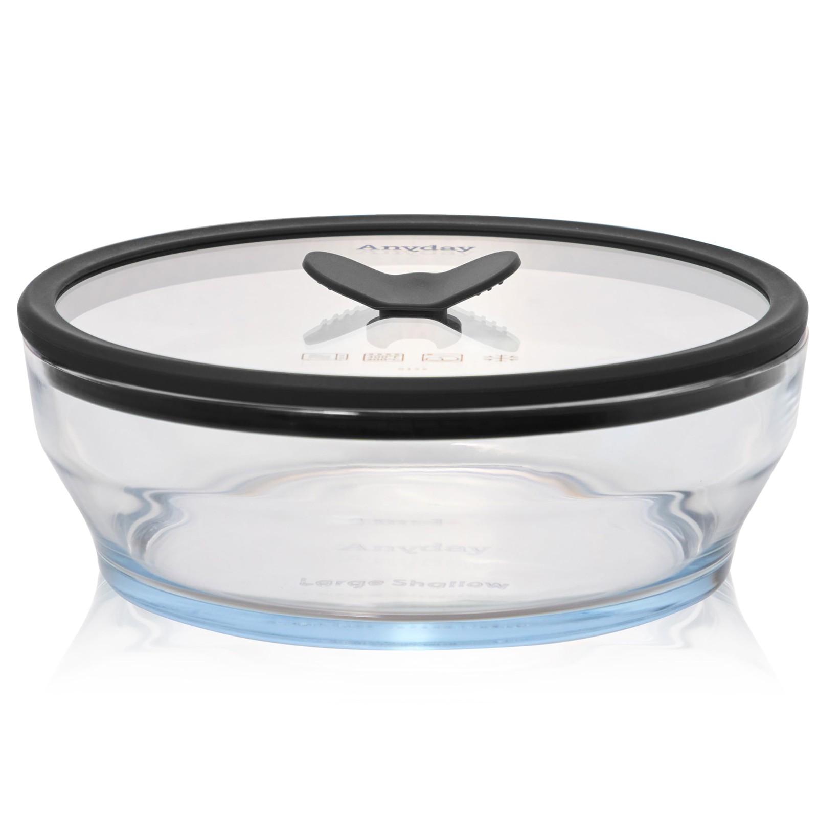 7 Cup Glass Microwave Steamer Bowl Vented Lid BPA Free Healthy Cooking Container