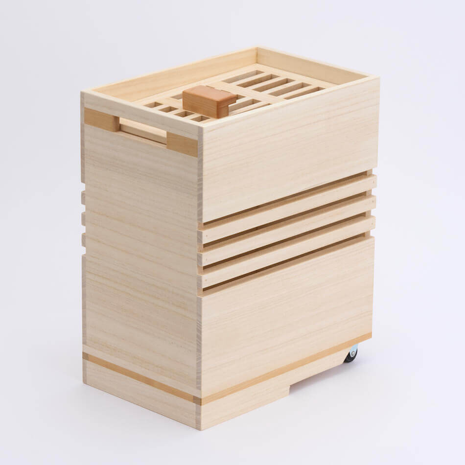 MASUDA KIRIBAKO Vegetable storage box Paulownia 3 types S/L/With casters Japan
