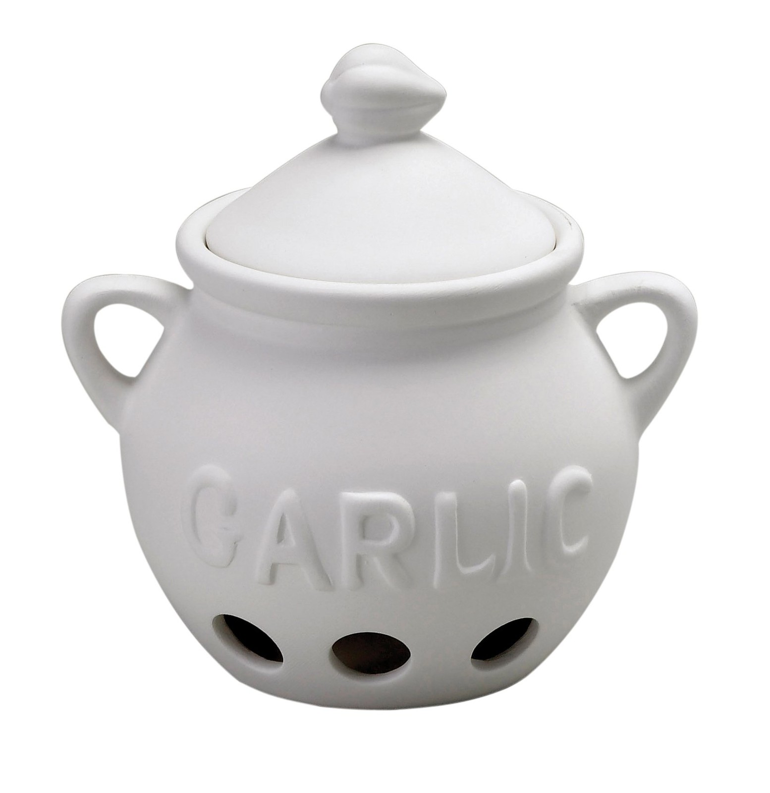 Fantes Garlic Keeper, Unglazed Earthenware Ceramic, The Italian Market Origin…