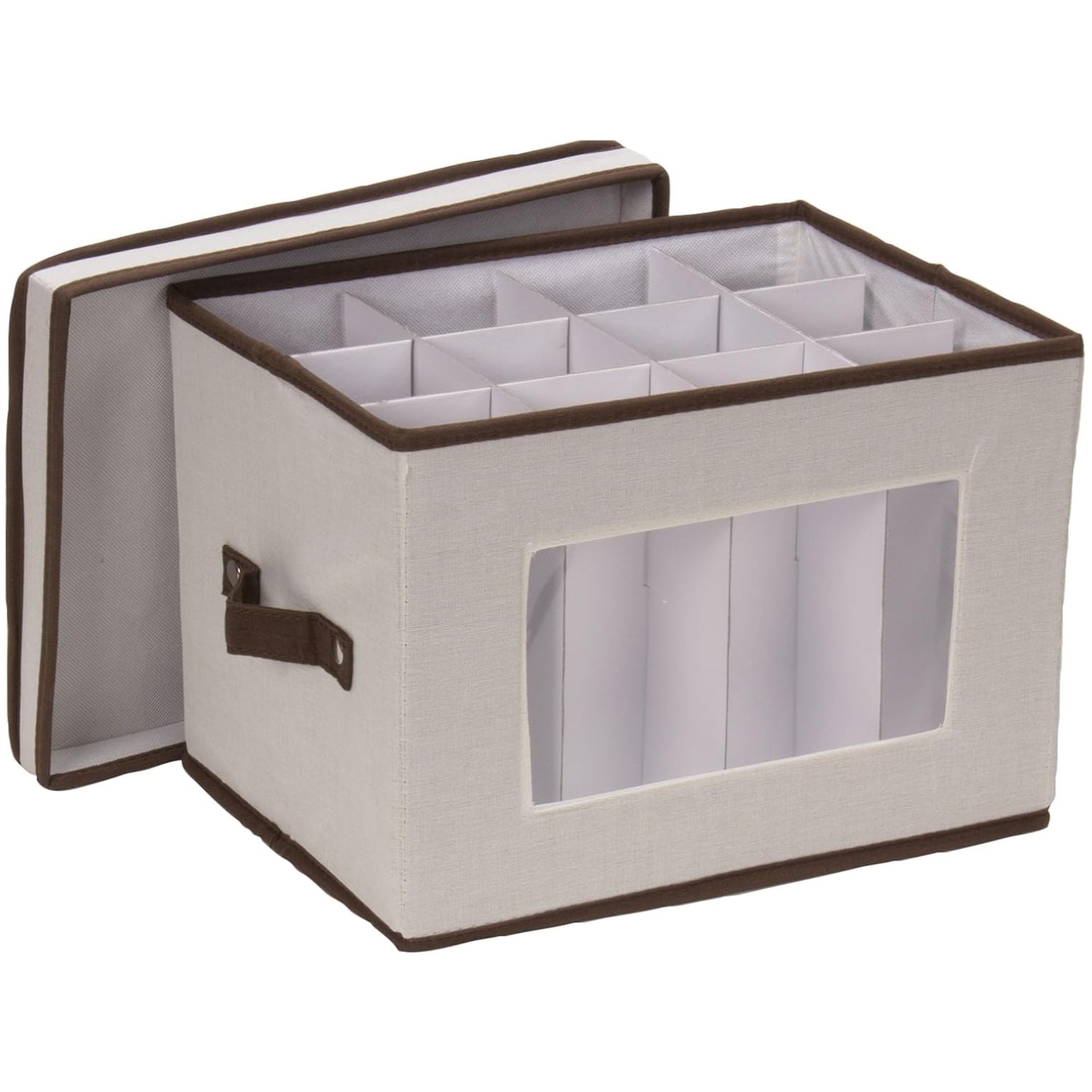 Protective Champagne Flute Organizer Box – Easily Accessible with Window View