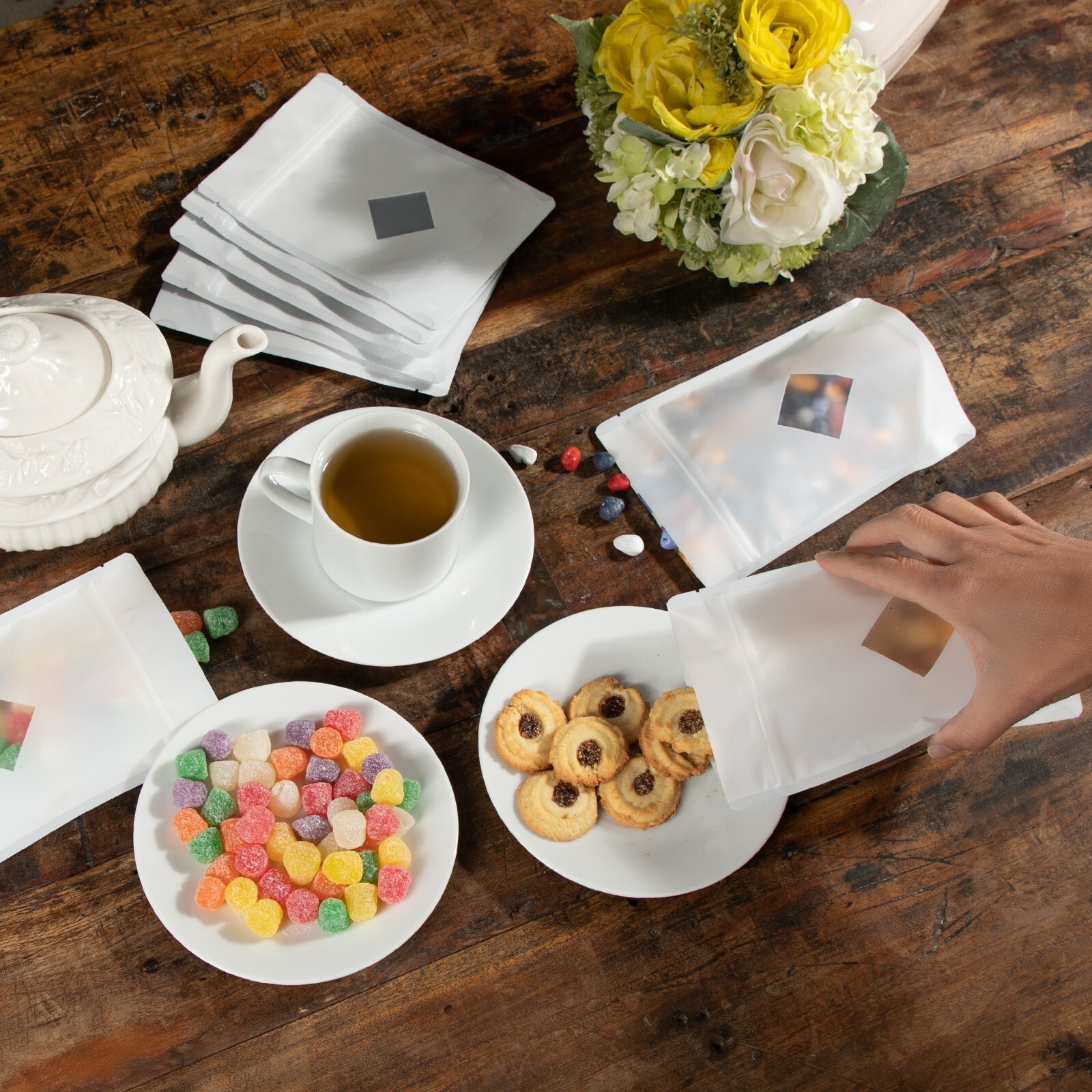 High-Quality Mylar Bags for Food Storage with Resealable Zippers and Durability