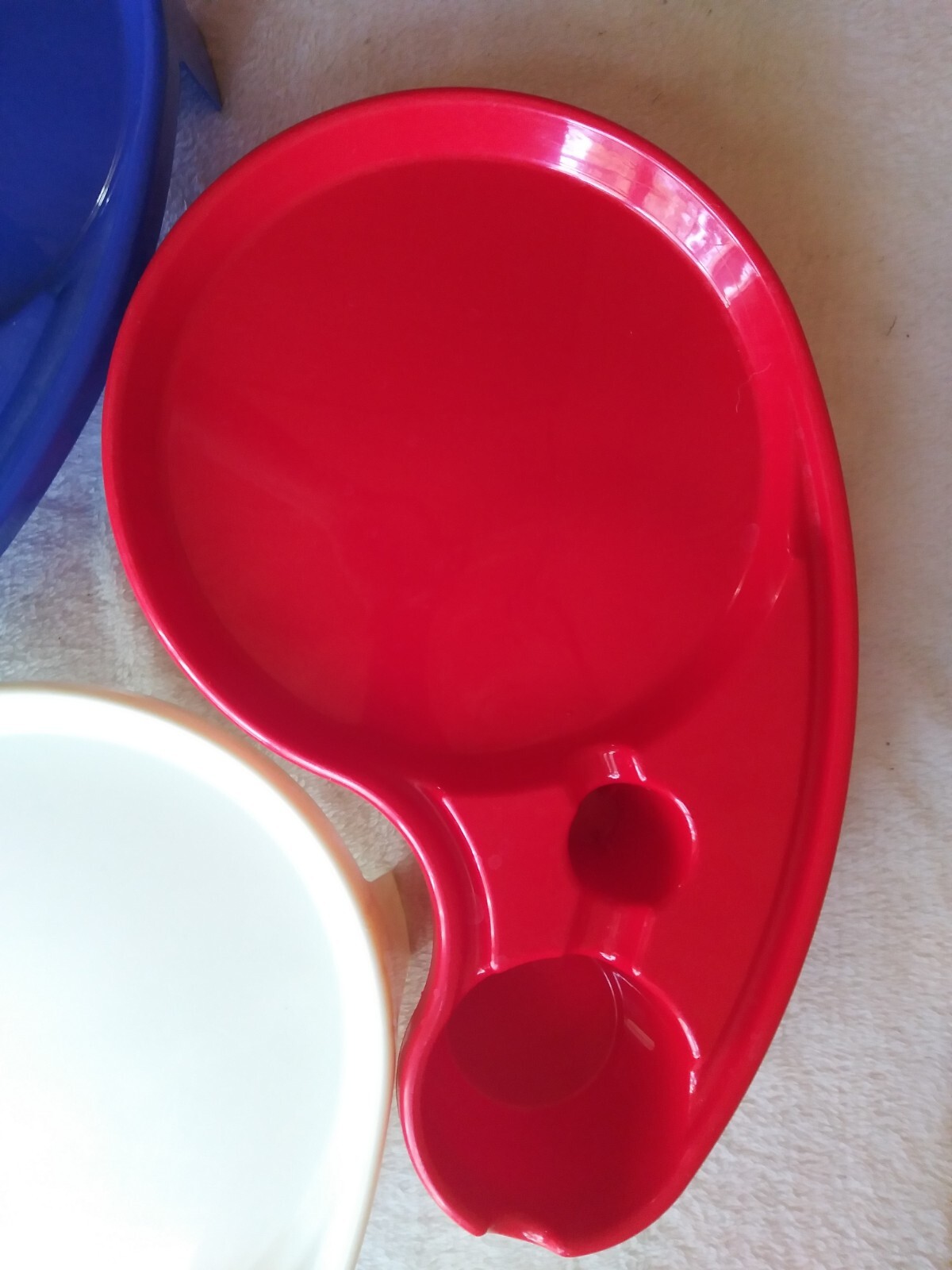 Lot Of 4 Ultray Trays Camping BBQ Pool Party Cookout Tailgating Red White Blue