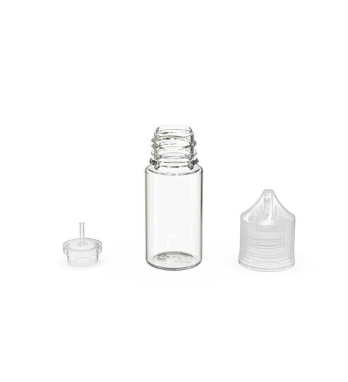 CHUBBY GORILLA 30ML STUBBY AUTHENTIC PET Bottles (5pack) CLEAR BOTTLE/CLEAR LID