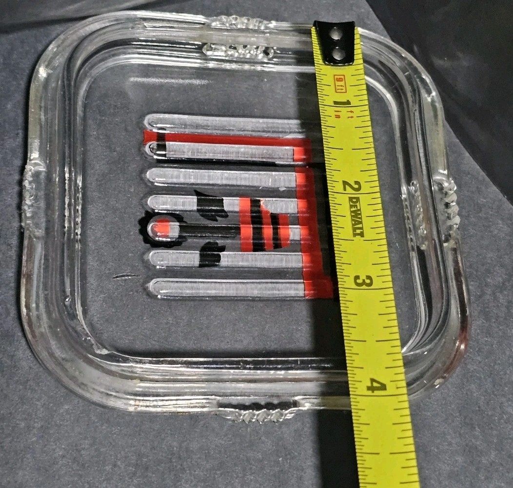 4 Federal Clear Glass Friggie 1 Floral 3 Veggie Square Lid Replacements