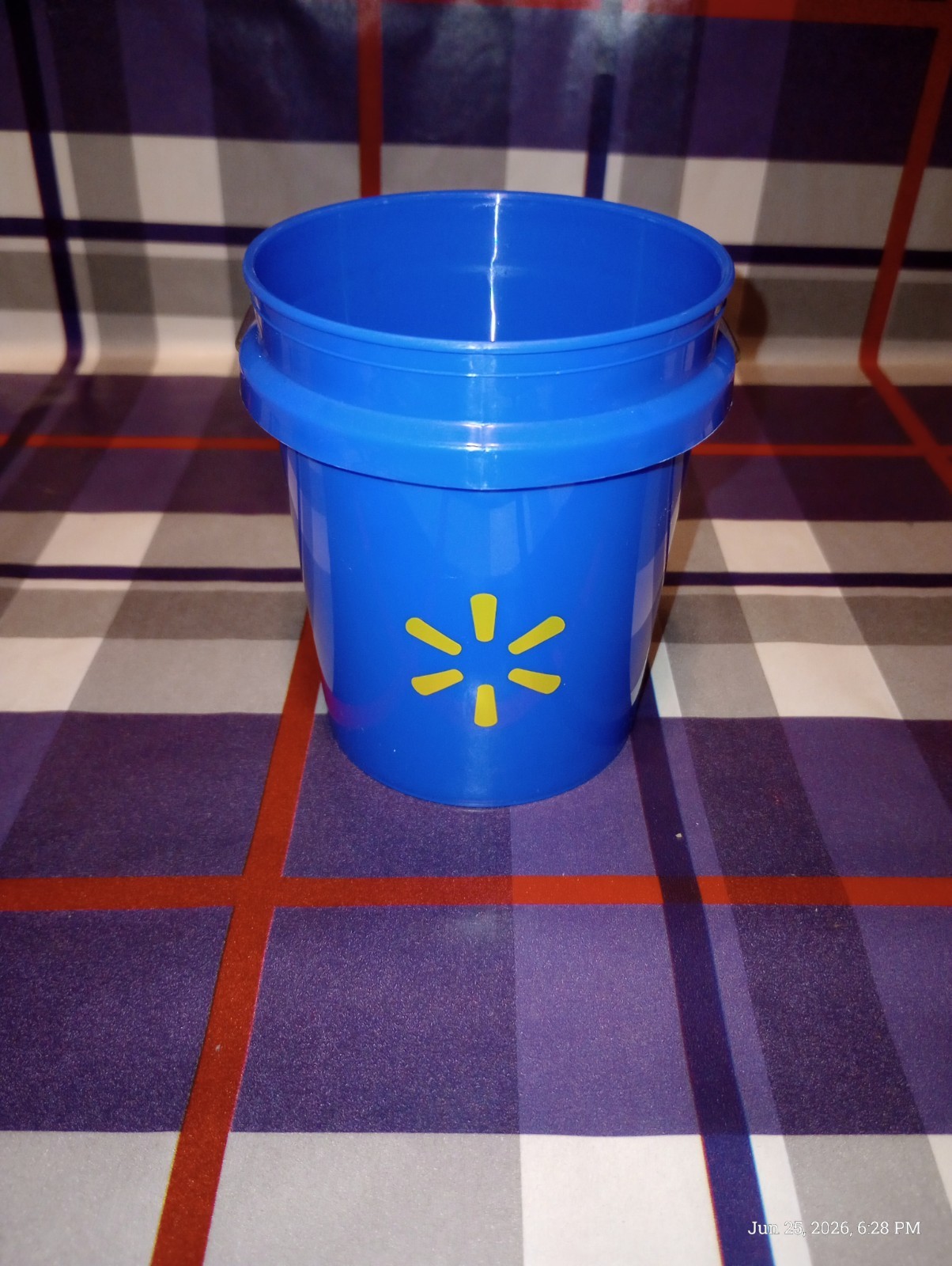 new blue collectible Walmart Mini Bucket