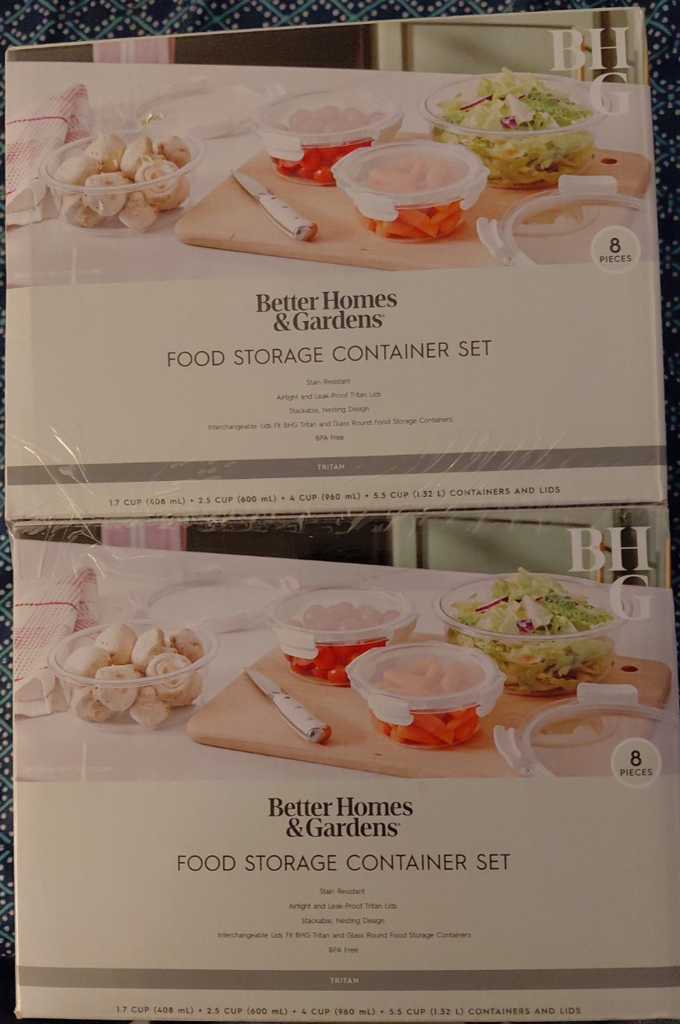 Better Homes & Gardens -Piece Airtight Leak-Proof Storage Container Set (2 sets)