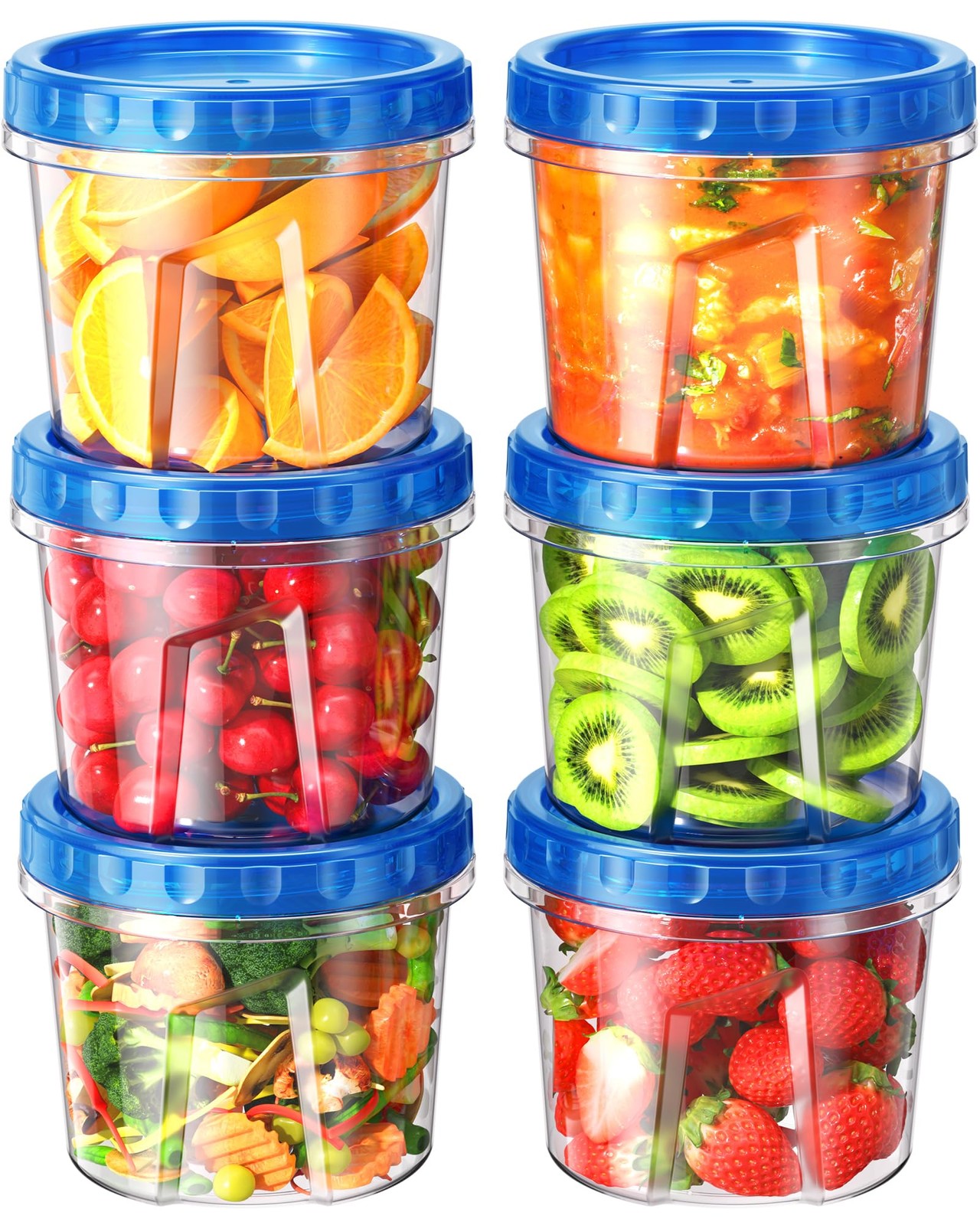 BiuLeon 6 Pack-24 oz 4.2 inches (L) x 4 (W) x 4 (H), 6Pack-24oz