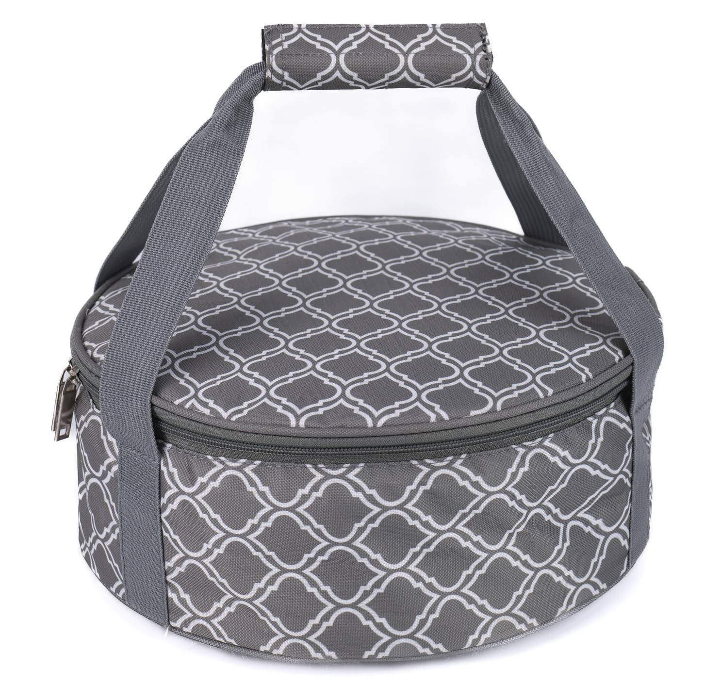 Lestyn Round Portable Insulated Thermal Dish Carrier Bag for Pie and Cake Tra…
