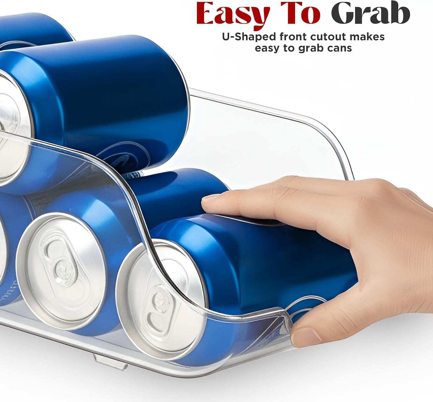 Soda Can Organizer and Dispenser for Refrigerator/Pantry – Durable Can Storage O