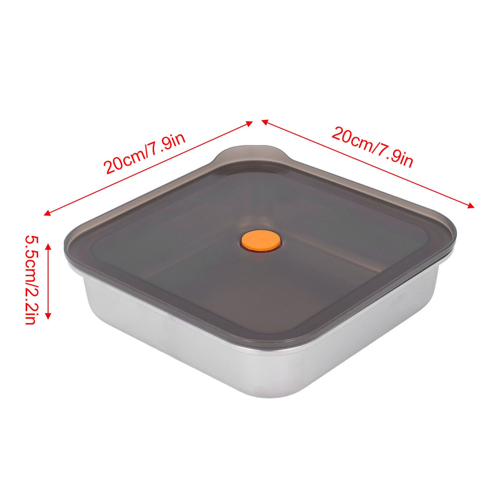 316 Stainless Steel Food Storage Container Vacuum Sealed Metal Food Keeping
