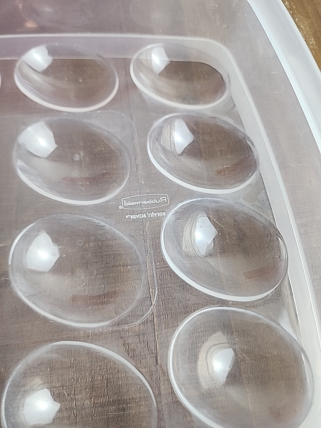 Rubbermaid Deviled Egg Keeper Tray Food Storage Container Hold 20 Eggs Red