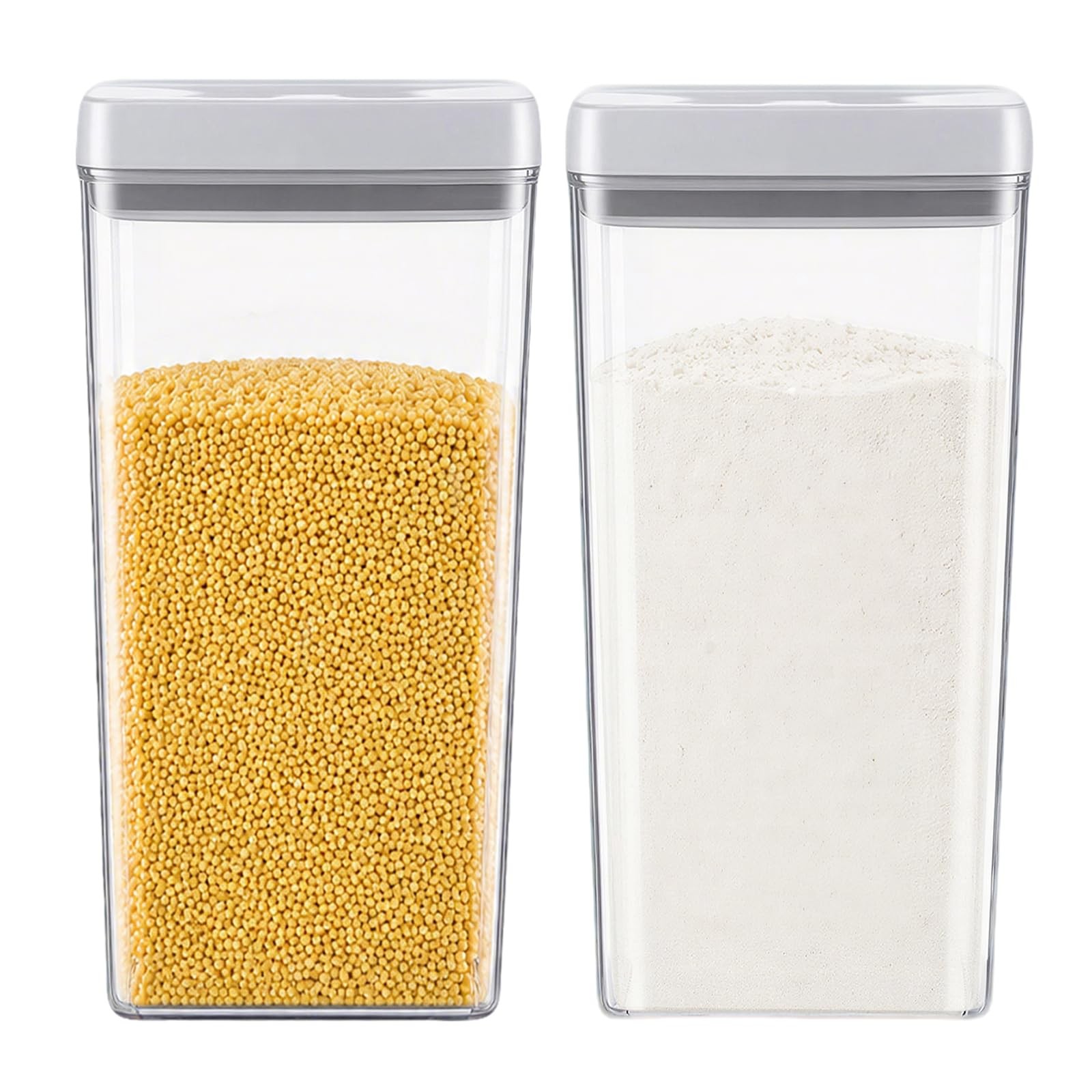 Food Storage Containers with Twist-lock Lids,2.6Qt 2Pcs Airtight Food Storage…