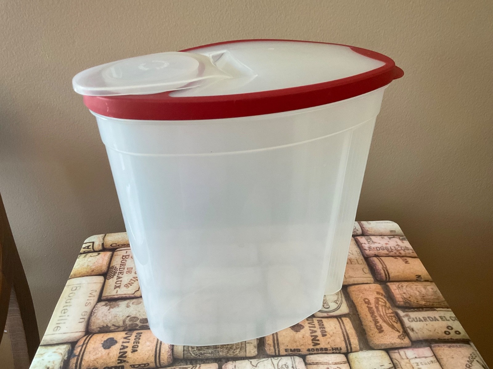 RUBBERMAID FLEX & SEAL CEREAL KEEPER CLEAR FOOD STORAGE CONTAINER 1.5 GAL 24 CUP