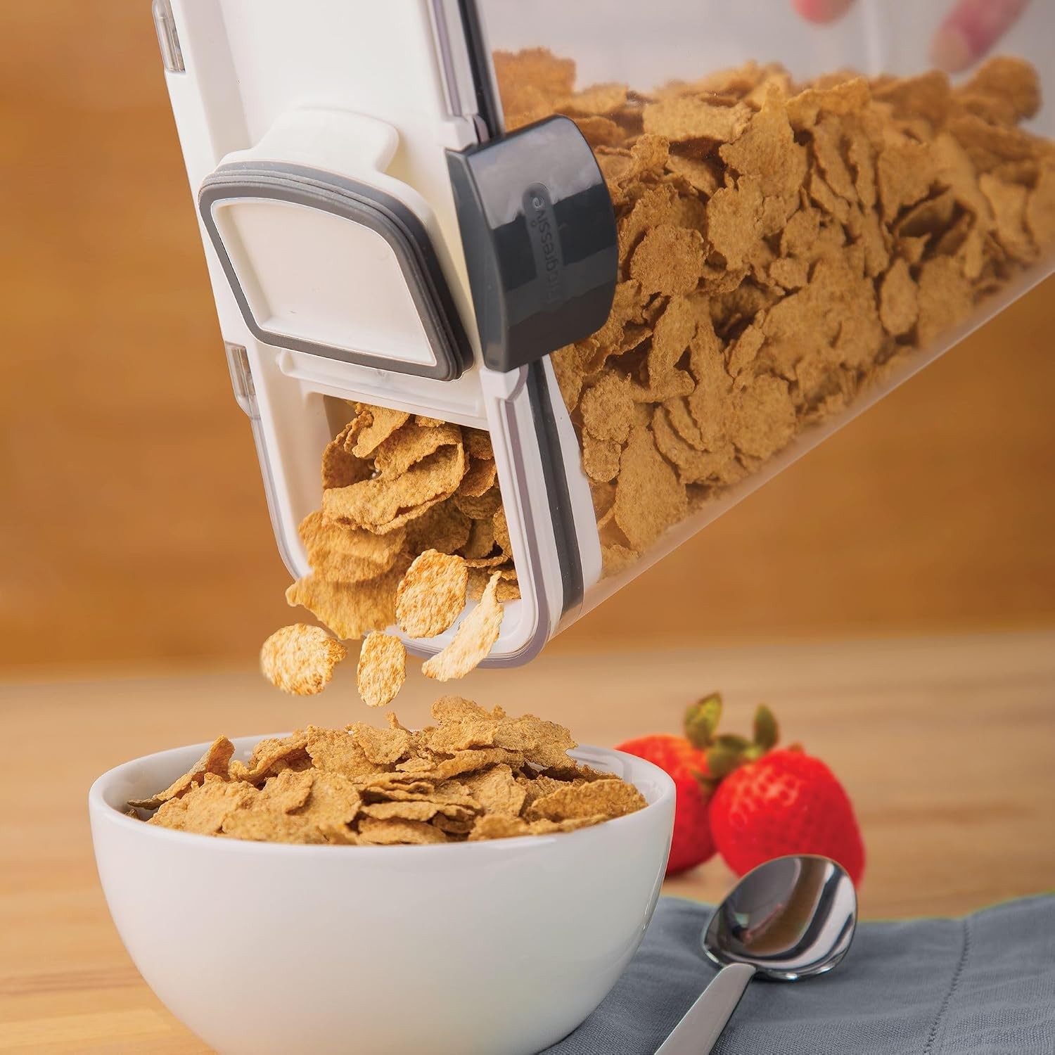 Airtight BPA Free 3 Quart Cereal Storage Containers Quart Size Food Keeper