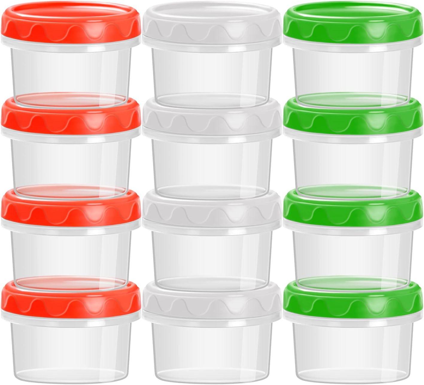 2 oz Plastic Containers with Lids Small Salad Dressing Container To Go Condiment
