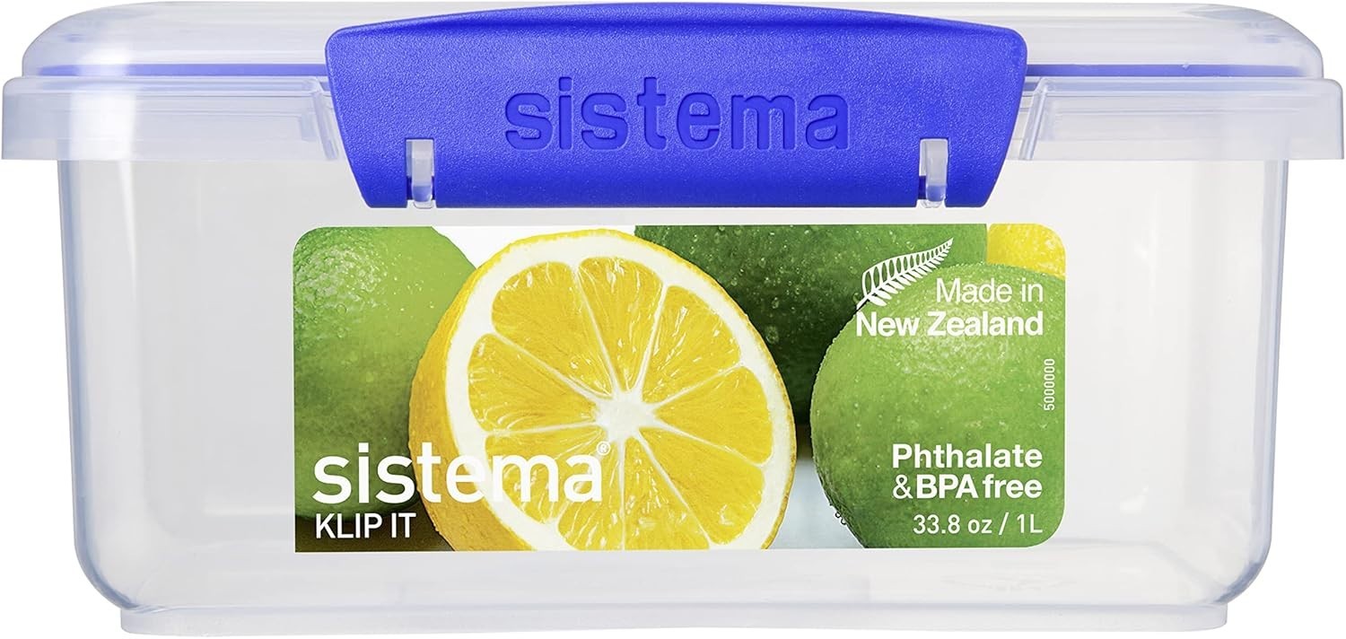 33.8 oz KLIP IT Rectangular Food Storage Container – Dishwasher Safe & Stylish
