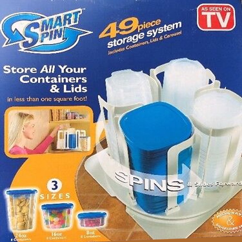Spin ‘N’ Store Revolving Food Storage System with 49 Pieces