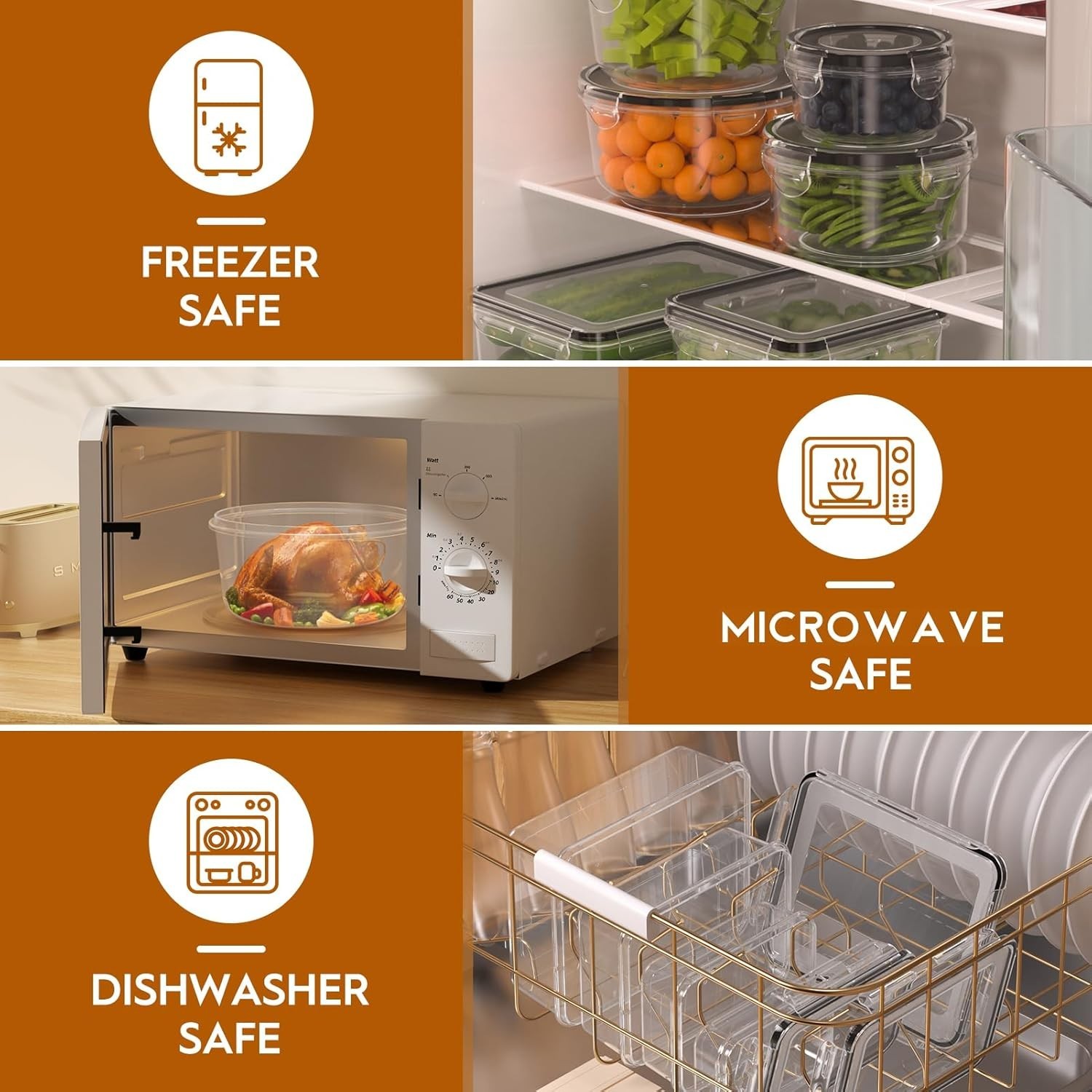 40 PC Food Storage Set with Airtight Lids – Perfect for Meal Prep & On-the-Go