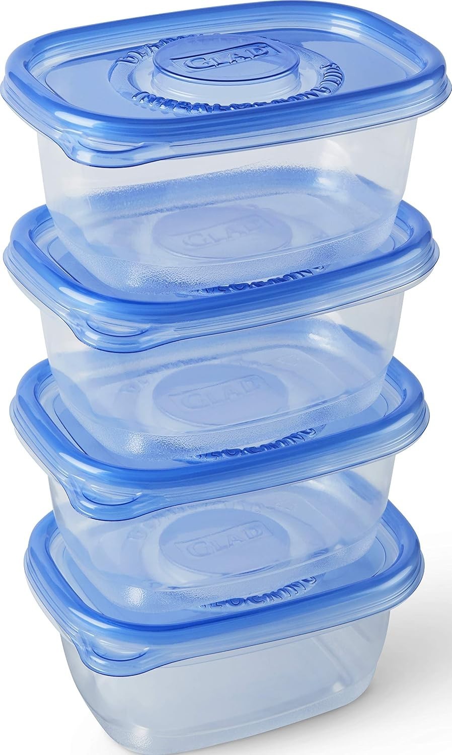 Versatile 24 Oz Food Storage Containers with Dressing Cups, BPA Free, 4 Pack