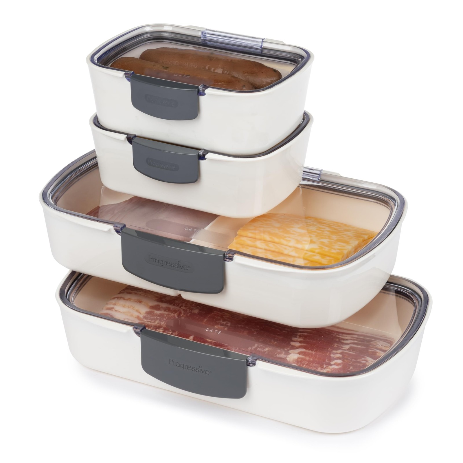 4-Piece Deli Container Set – Airtight, BPA-Free Food Storage with Freshness L…