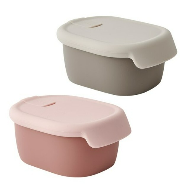 Korean Firgi Premium Platinum Silicone Baby Food Container 2p Duel Lock Korea