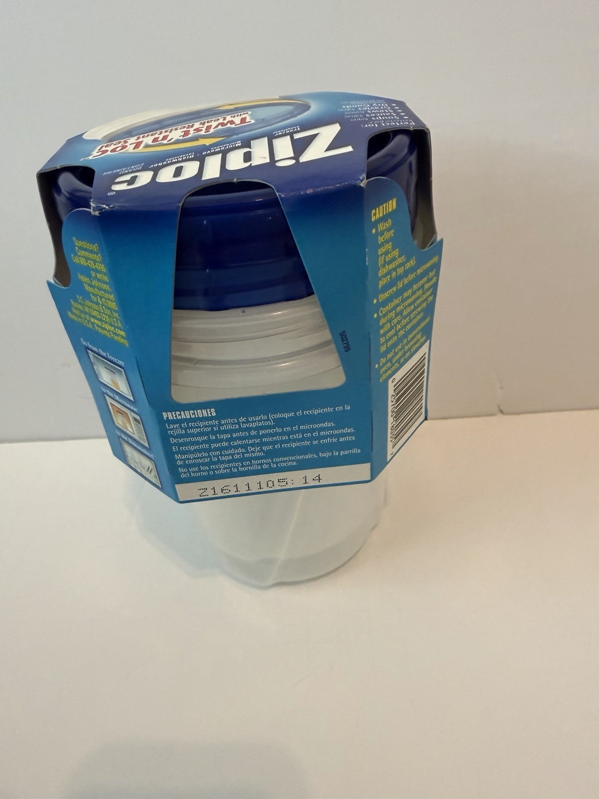 Ziploc Twist n Loc 32oz 1Qt Medium Round Food Storage 2pk NEW Leakproof