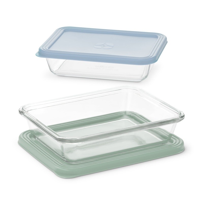 4pc Meal Prep Set Glass Containers 4.5 Cup Microwave Oven Safe Stackable New