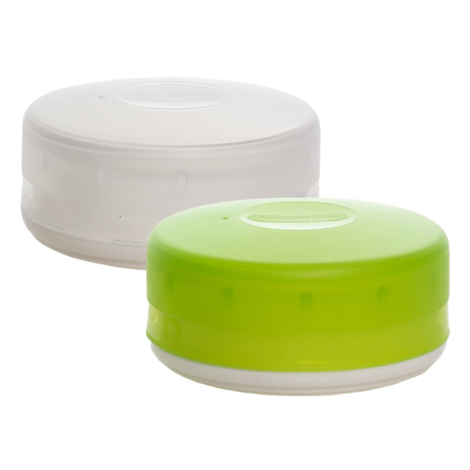 humangear GoTubb 2 Pack Clear Green Food Storage Containers Easy Open 80 Char…