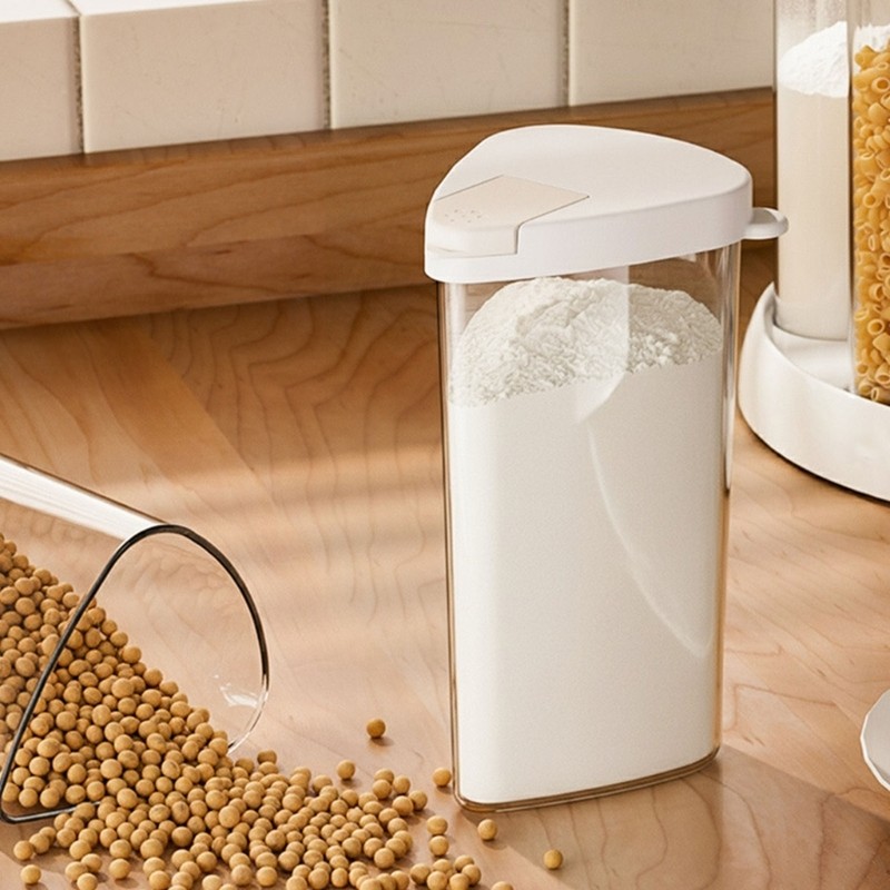 Clear Multiple Compartment Storage Bin With 360 Degree Rotation Mechanism