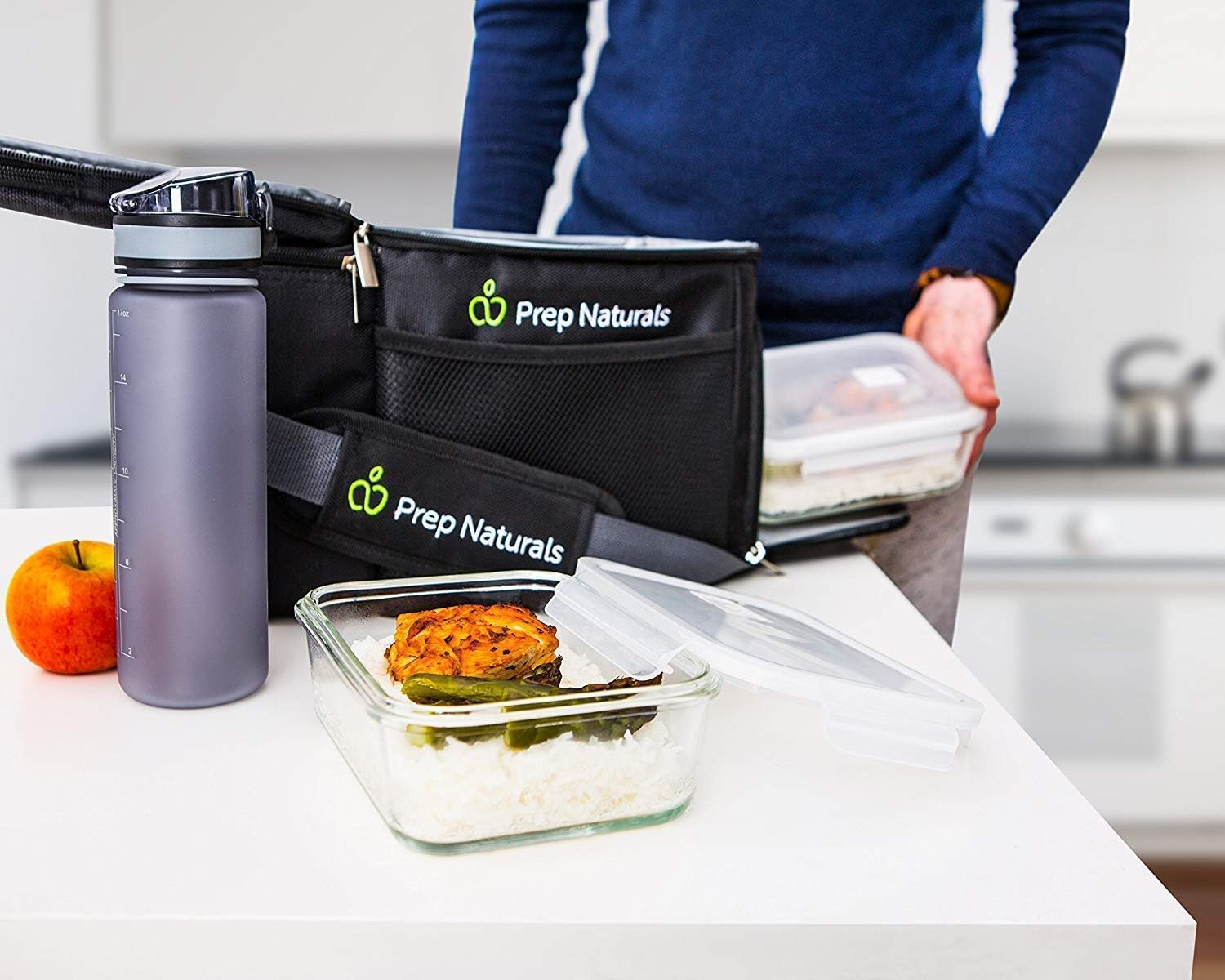 5-Pack Glass Meal Prep Containers – 30 Oz, Multi-Compartment, Oven Safe