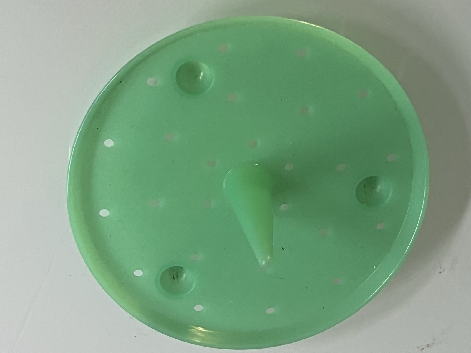 Vintage Tupperware Crisp-It Lettuce Keeper Green Bowl Colander Lid & Spike Jade