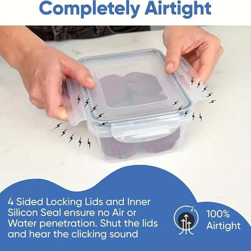 24 Piece Food Storage Containers w/ Labels And Marker
