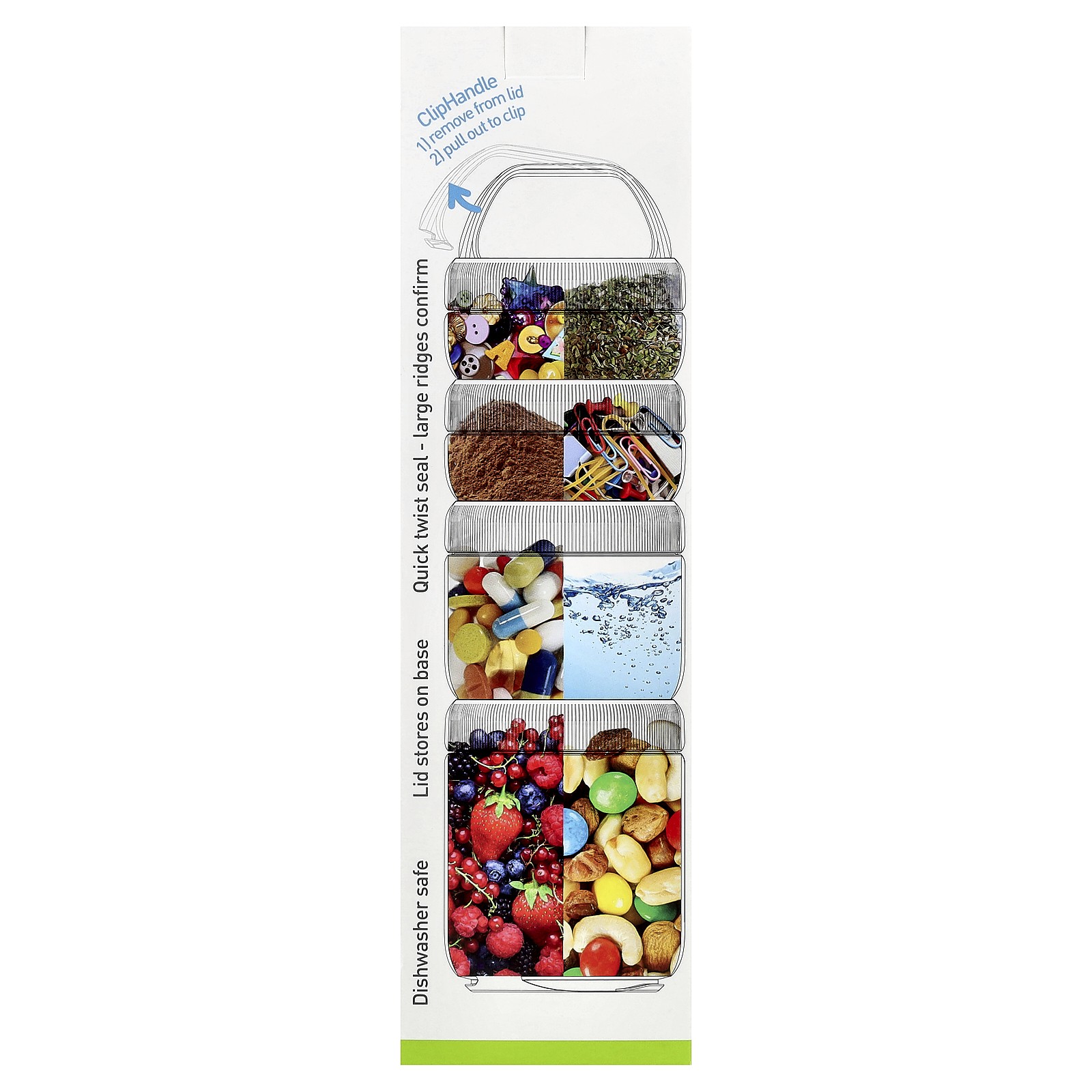 Stax™ Containers, Medium, 4 Pack