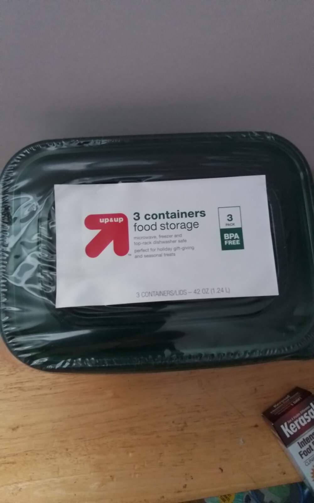 2 Count Up & Up Food Storage Containers 3 Count 42 oz Each (6 Total)