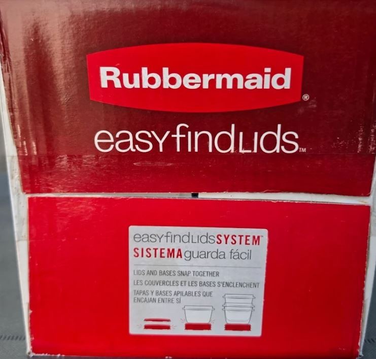 2 boxes -Rubbermaid Easy Find Lids total 36 Pieces Storage Container Sets