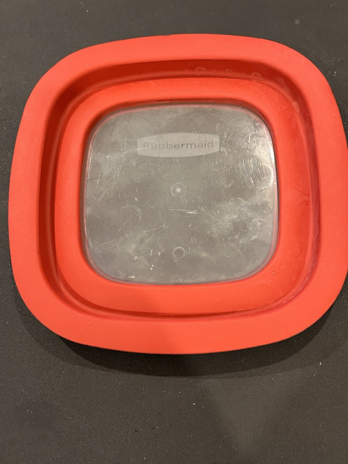 Rubbermaid Replacement Lids Clear Window 10M3M4 – Red – 7” Square