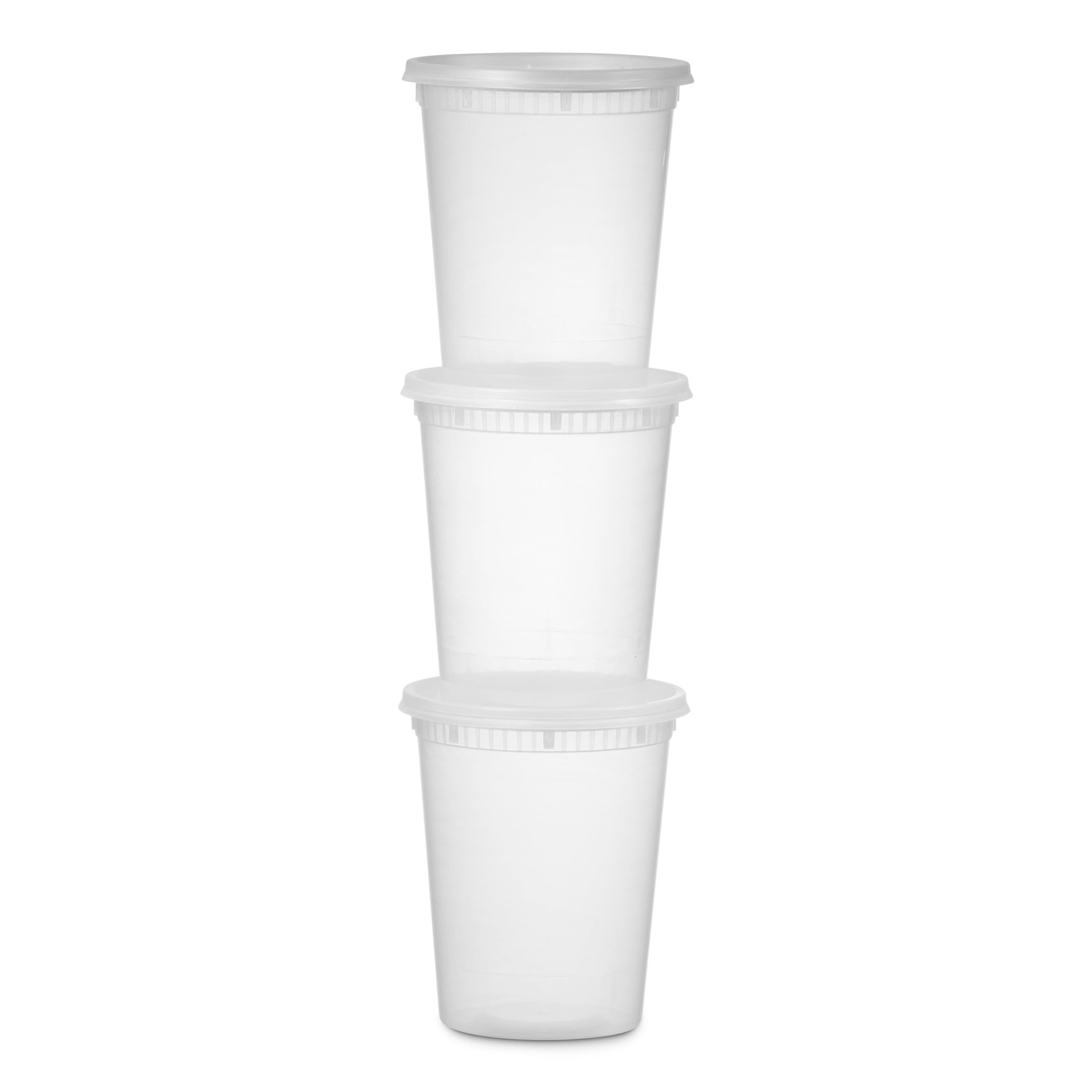 24 Pack -32 Oz Plastic Deli Containers with Lids – Food Storage Containers wi…