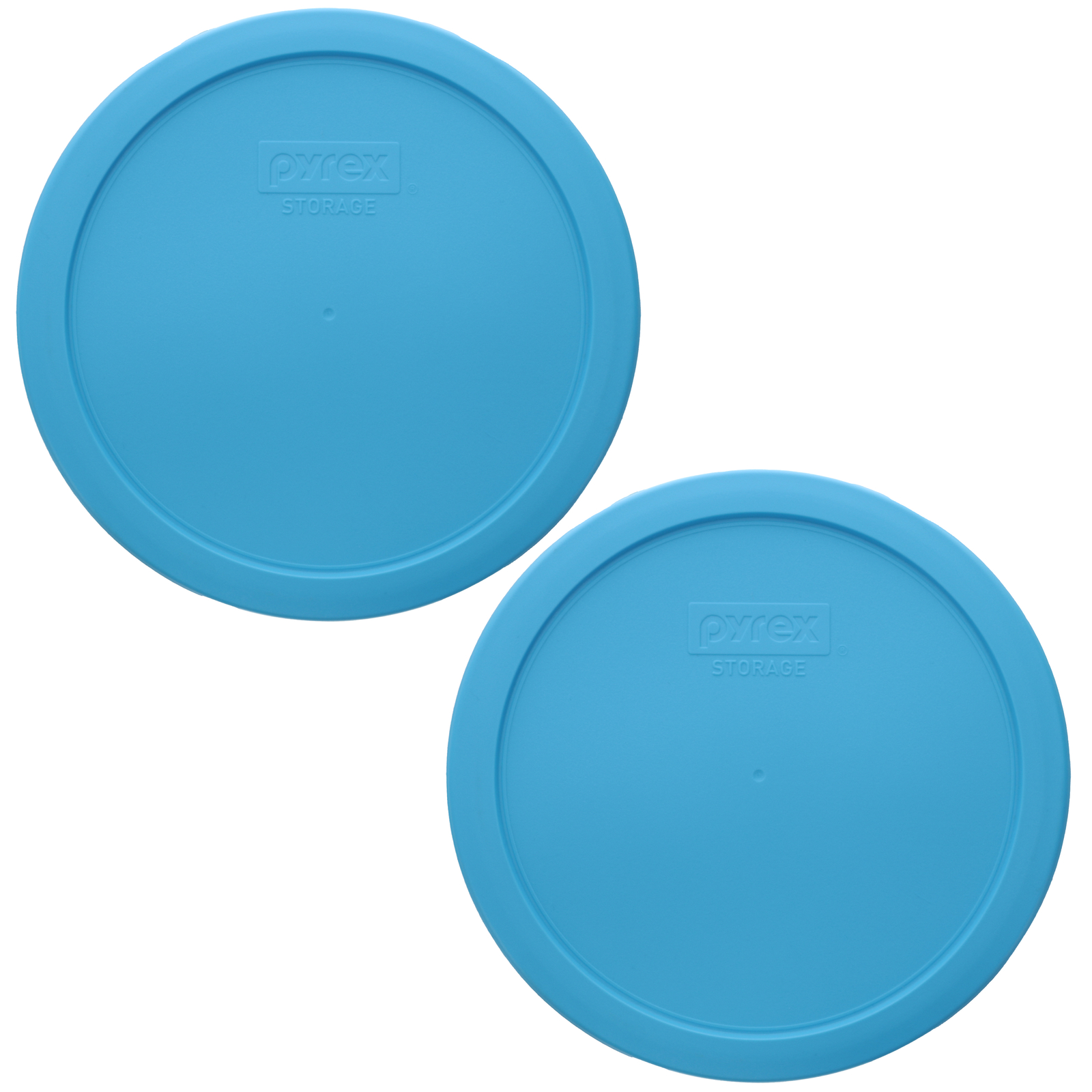Pyrex 7402-PC 6/7-Cup Bright Blue Pantone Food Storage Lids (2-Pack)