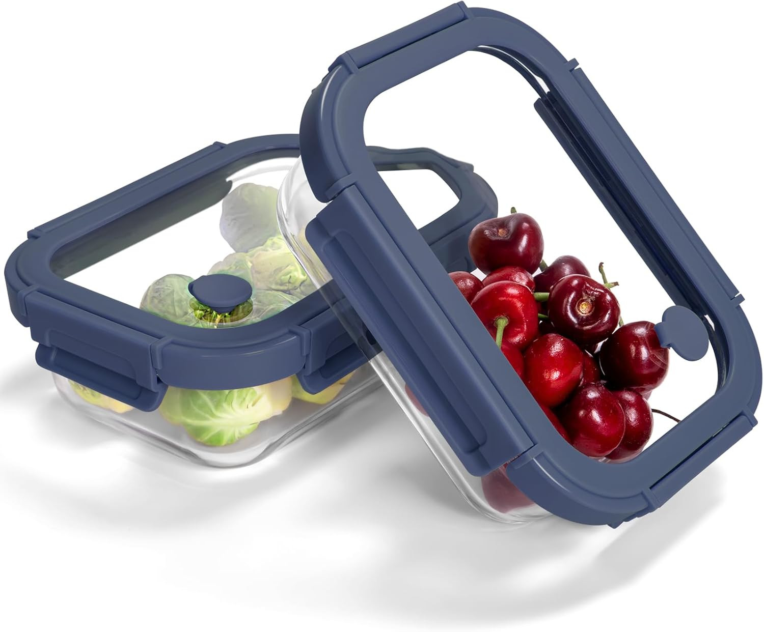 10-Pack Glass Food Storage Containers with Tempered Glass Lids – Borosilicate, A