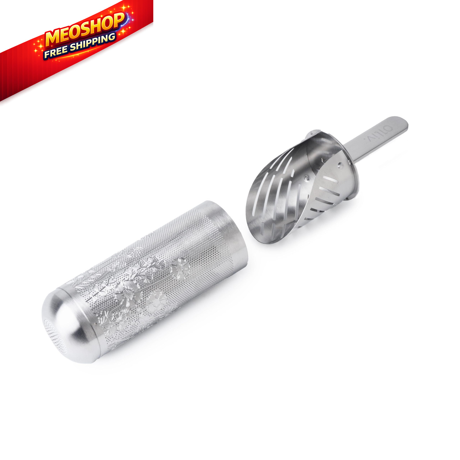 Tea Infuser Spoon For Loose Leaf Filter Stainless Steel small, Silver