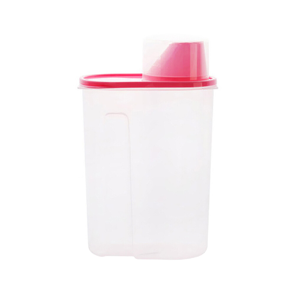 Plastic Cereal Storage Dispenser Box & Lid Dry Food Rice Pasta Container Kitchen