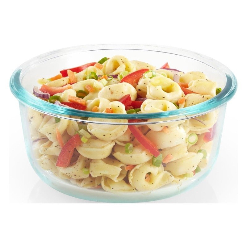 Airtight Glass Food Storage Container 4 Cup Microwave Oven Safe Stackable New