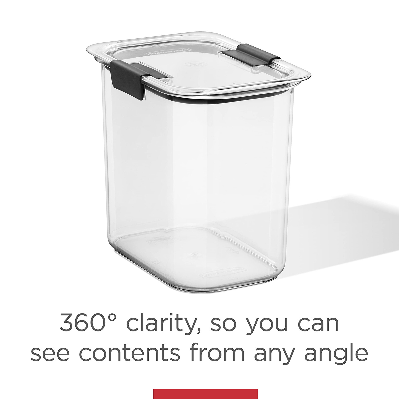 Rubbermaid Brilliance 16-Cup Airtight Food Storage Container 16 Cup, White