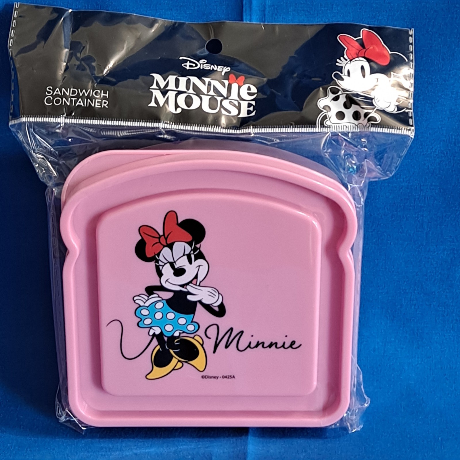 Disney MINNIE MOUSE SANDWICH HOLDER Kids bread Container Snack Pak lunch