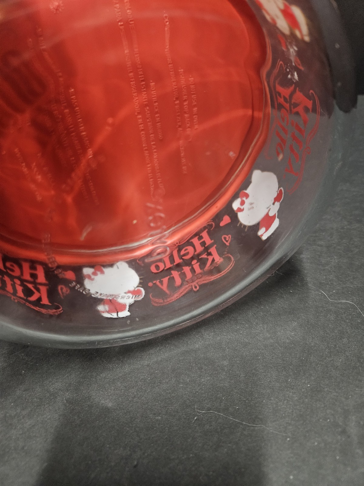 Pyrex Hello Kitty Decorated Glass Food Storage Container 7 1/2 Inch With Lid