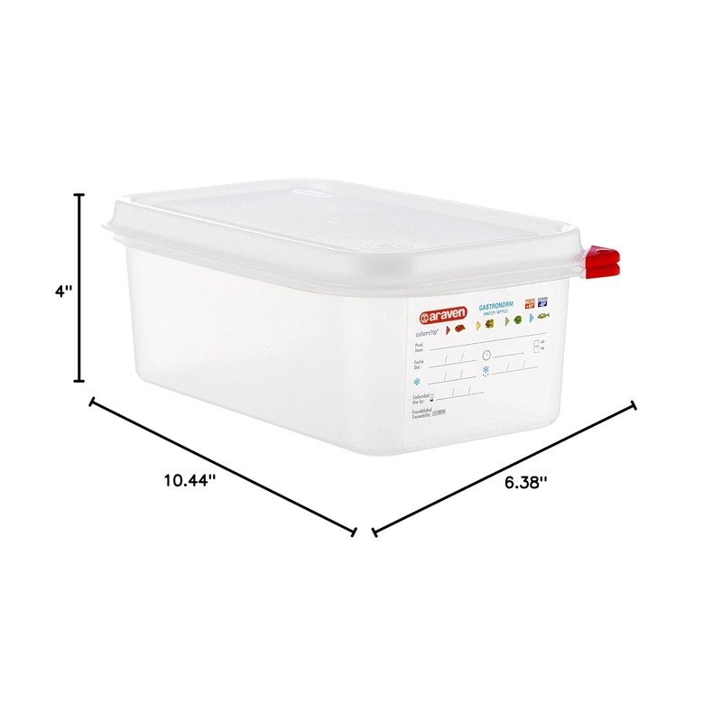 Airtight Plastic Containers BPA Free Durable Easy to Clean Industrial Grade 2.8L