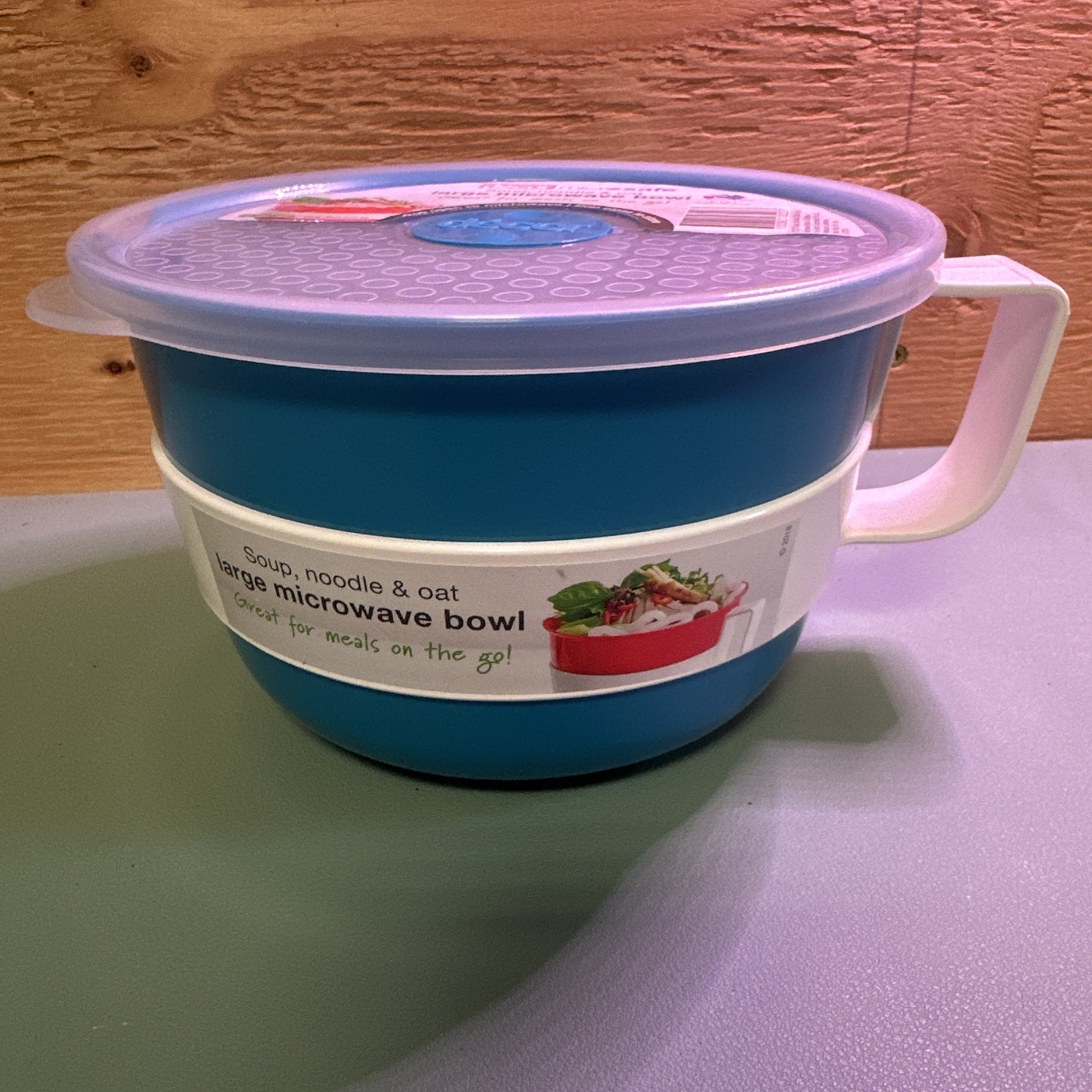 Décor Microsafe Large Microwave Bowl 1.15L BLUE Food Storage Container BPA Free