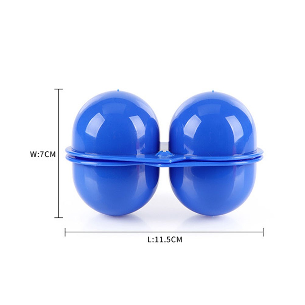 2 Pcs Shockproof Eggs Box Storage Camping Container Carrier for Travel