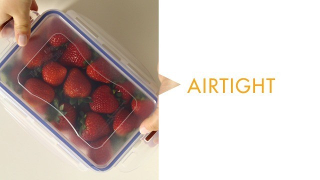 Airtight Food Storage Container 7.6 Cup 4 Piece Rectangular Clear Plastic